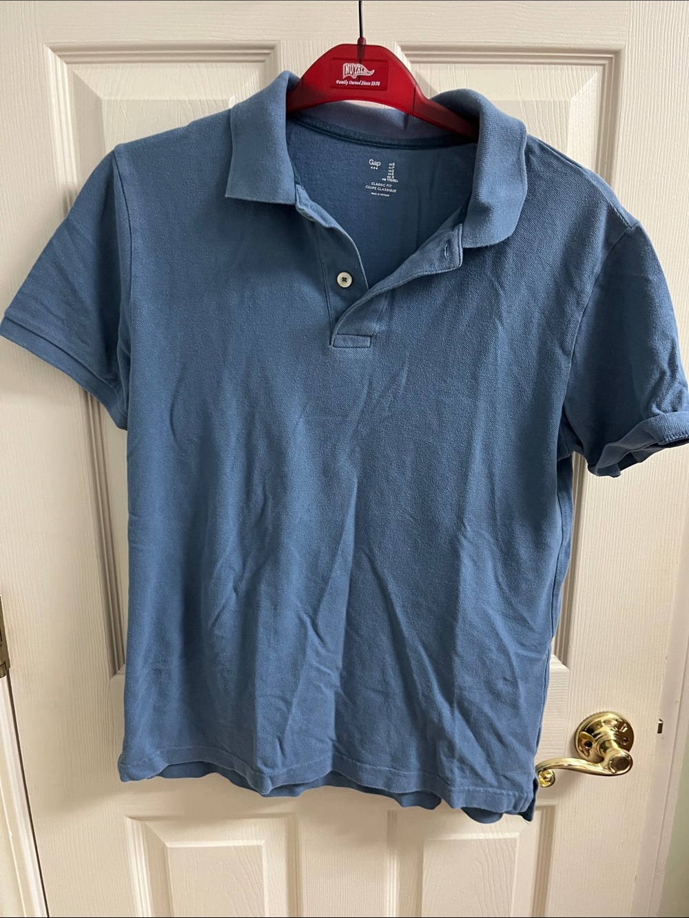 Gap blue polo shirt small, excellent preowned condition